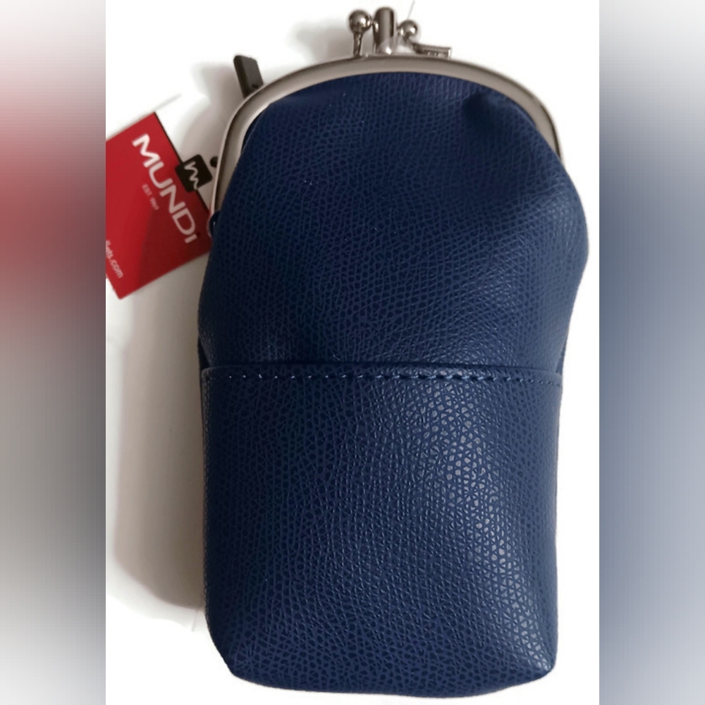 Mundi Triple Silver Frame Navy Cigarette Case